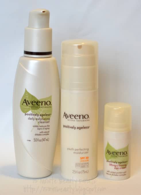 Aveeno Positively Ageless Review: Shitake Extract Makes Me Risk Myself for Beauty - 15 Minute Beauty Fanatic