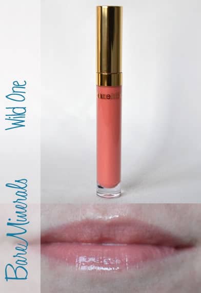 Bare Minerals, bareminerals, lip gloss, wild one, swatch