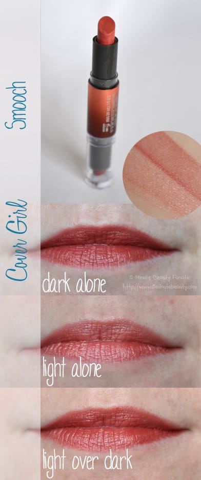 CoverGirl Blast FlipStick Lipcolor Review, smooch, swatch