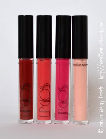American Apparel Lip Gloss, swatch, review