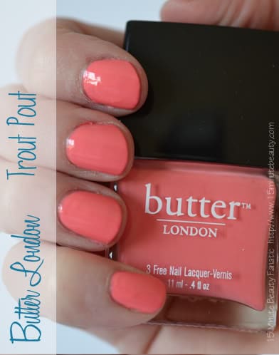 Butter London Trout Pout Nail Polish Swatch - 15 Minute Beauty Fanatic