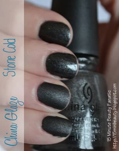 China Glaze Stone Cold review swatch nail polish