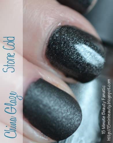 China Glaze Stone Cold review swatch nail polish