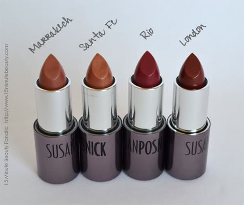 Susan Posnick Coloressentials lipstick review and swatches