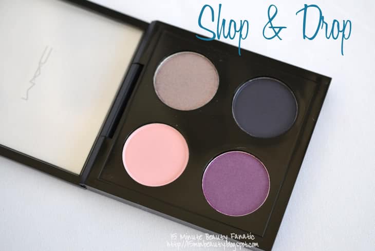 mac shop and drop palette swatch review