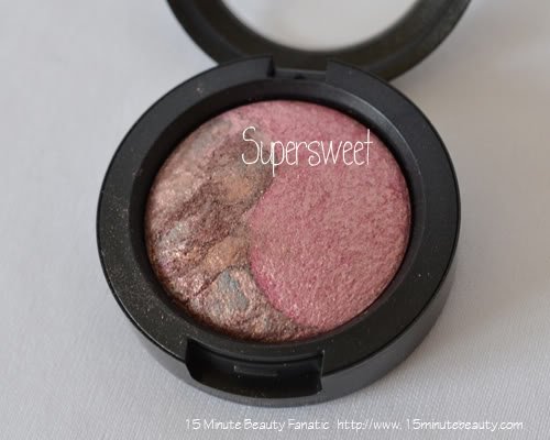 mac chanman mineralize eye shadow duo review swatch supersweet super sweet
