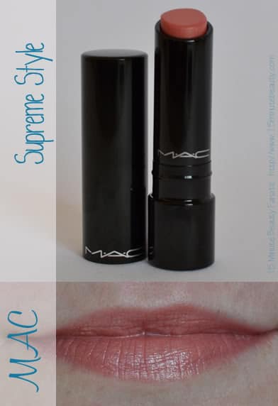 MAC Sheen Supreme Lipstick Review swatch