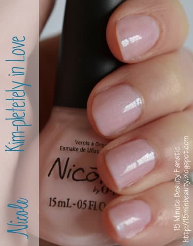Nicole by OPI Kim-Pletely in Love Swatch review
