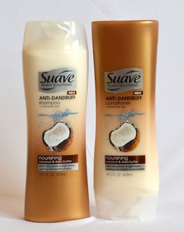 Suave Scalp Solutions, review, dandruff, flakes, shampoo, conditioner, smells good