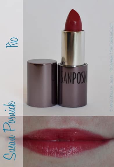 Susan Posnick Coloressentials lipstick review and swatches rio