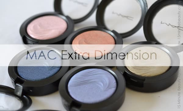 MAC Extra Dimension Eye Shadow Swatch Review