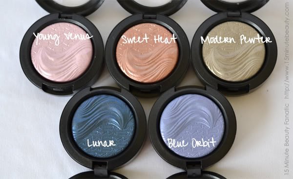 MAC Extra Dimension Eye Shadow Swatch Review