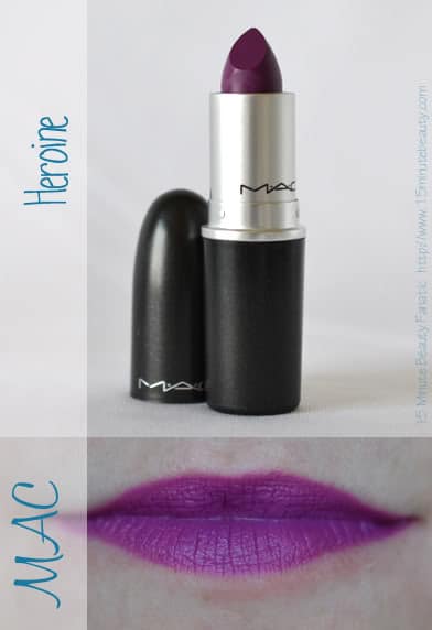 MAC Heroine Lipstick swatch