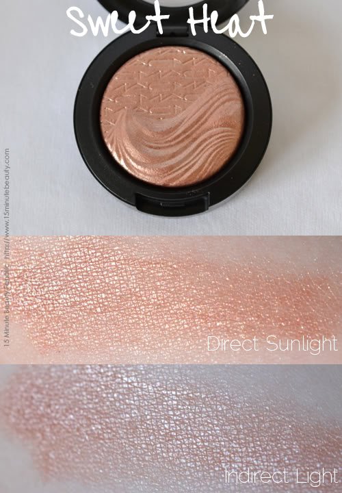 MAC Extra Dimension Eye Shadow Swatch Review Sweet Heat