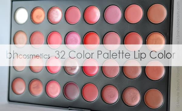 BH Cosmetics 32 Lip Color Palette Review and Swatches