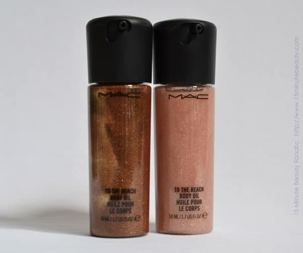 MAC To The Beach Body Oil: Man Rays and Seaside reviews and swatches