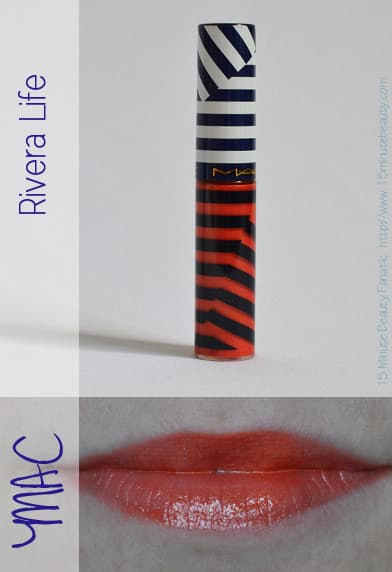 Mac Hey Sailor Lippies Rivera Life Swatch Review