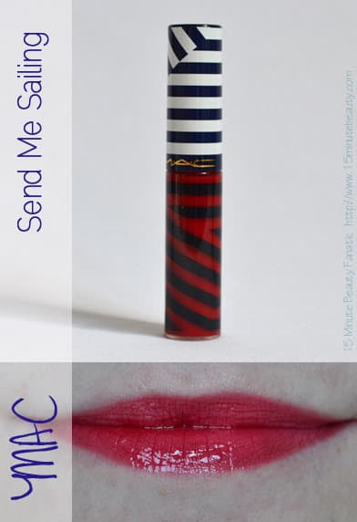 Mac Hey Sailor Lippies Send Me Sailing Swatch Review
