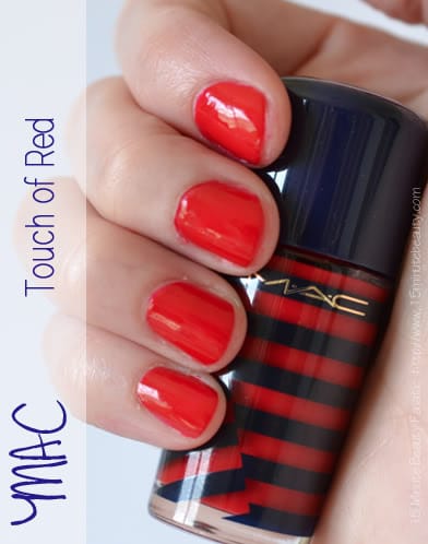MAC, Hey Sailor nail polish swatch Touch of Red MAC, Hey Sailor nail polish swatch Touch of Red