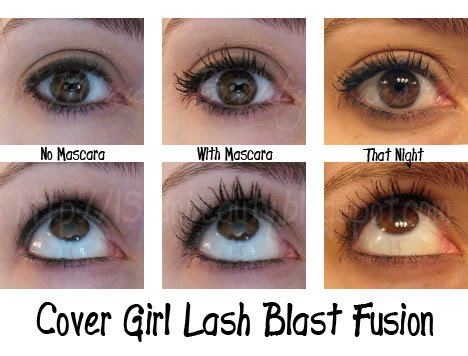 covergirl lashblast fusion mascara before and after