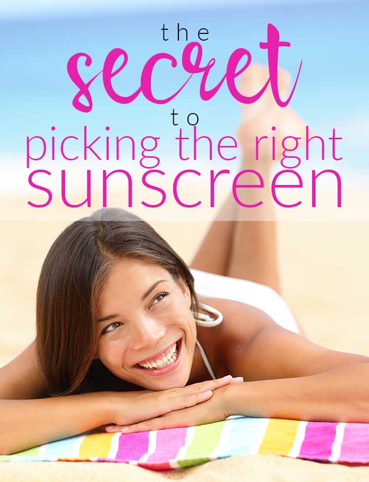 Secret to sunscreen