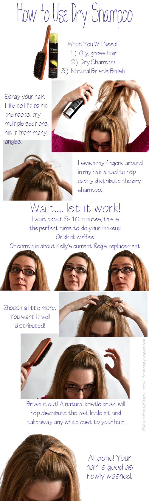 dry shampoo without white residue mess