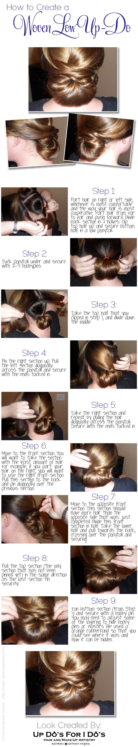 DIY Easy Woven Updo with Pictures