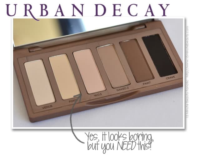 Urban Decay naked basics palette swatches