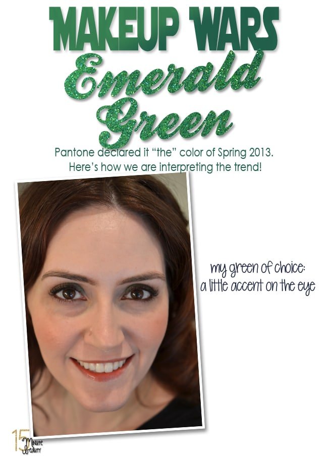 how to wear green eye shadow