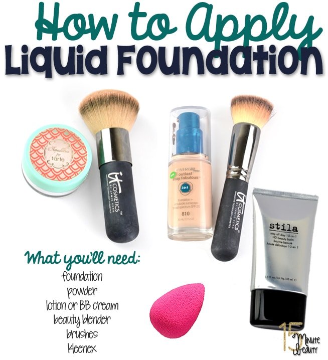 How to Apply liquid foundation