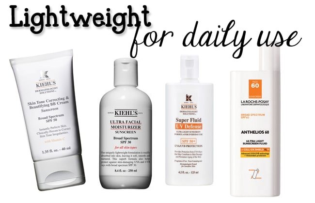 favorite lightweight facial sunscreens