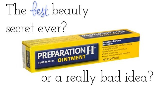 Should You Use Preparation H under your eyes?