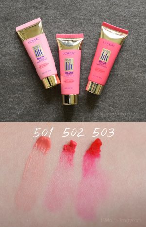 L'Oreal Blur Cream Blushes Review and Swatch via 15MinuteBeauty.com