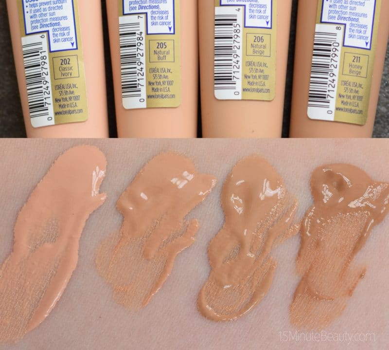 L'Oreal Visible Lift Blur Foundation and Concealer Review and Swatches