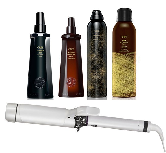 how to get slightly wavy slept in hair step by step with Oribe