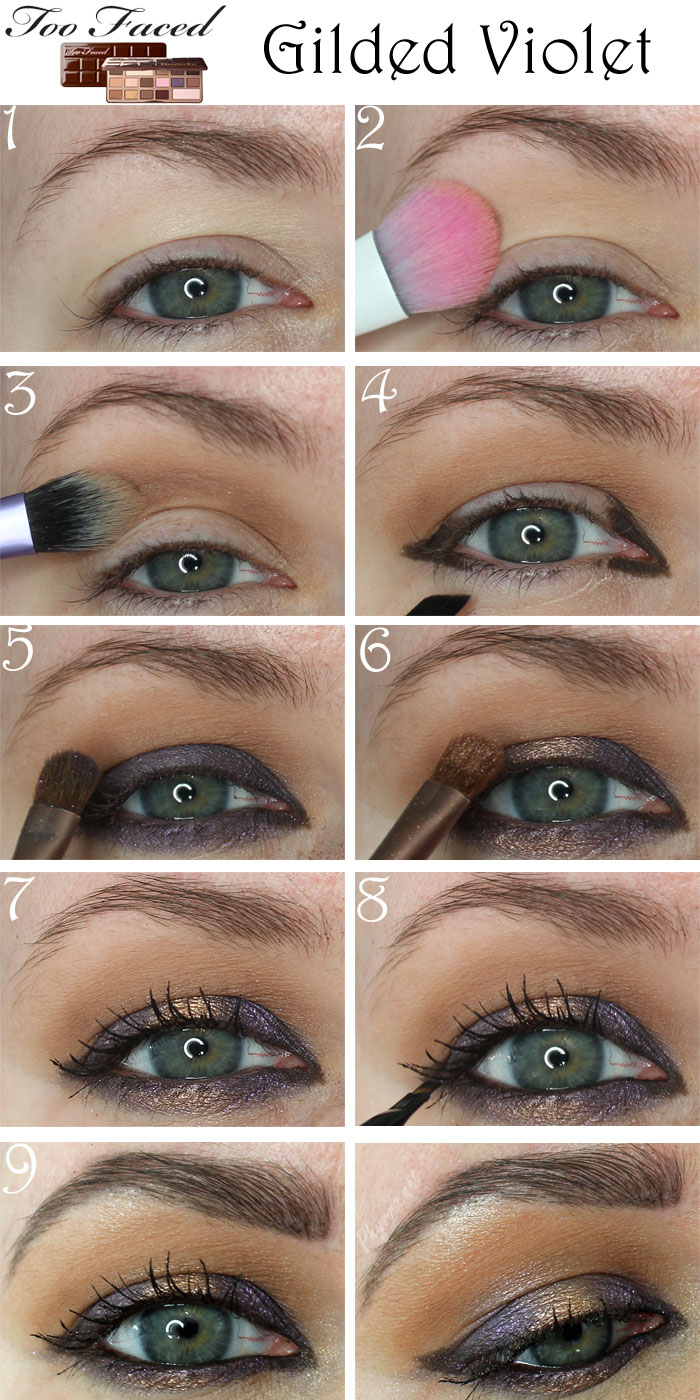 Too Faced Gilded Violet Eye Shadow Tutorial