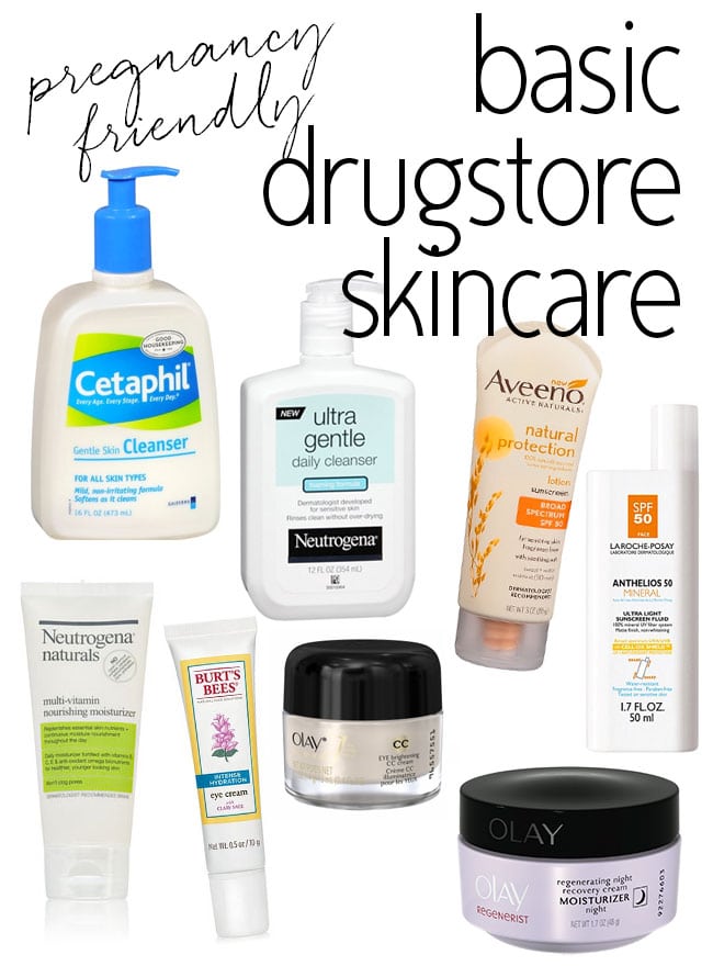 Pregnancy Safe Drugstore Skincare Products via @15MinBeauty