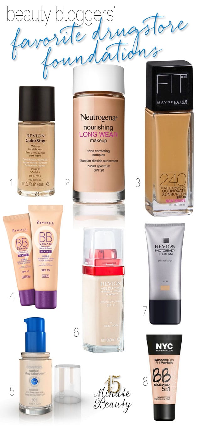 Beauty Blogger Favorite Drugstore Foundations