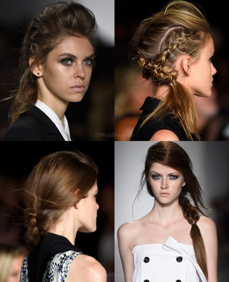 how to get the look of big, pompadour braids