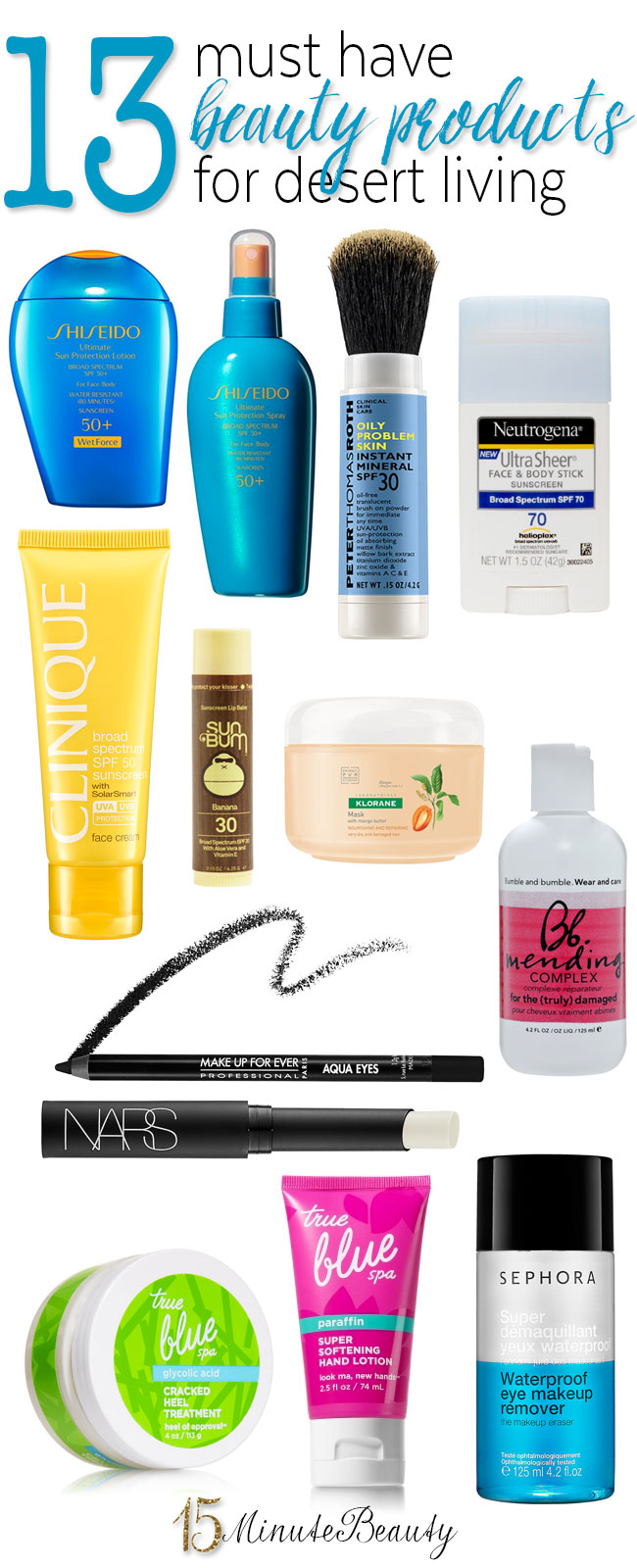 Must have skin, hair and makeup products for dealing with the desert heat