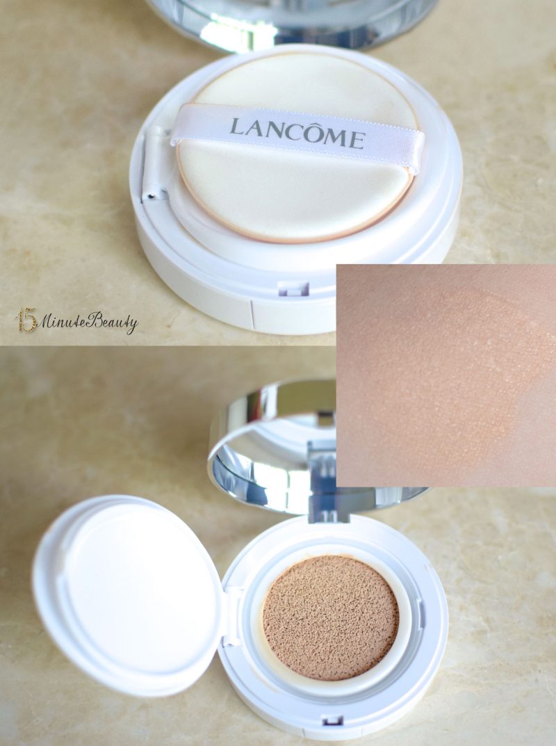 Lancome Miracle Cushion Liquid Cushion Compact Foundation Review and Swatch