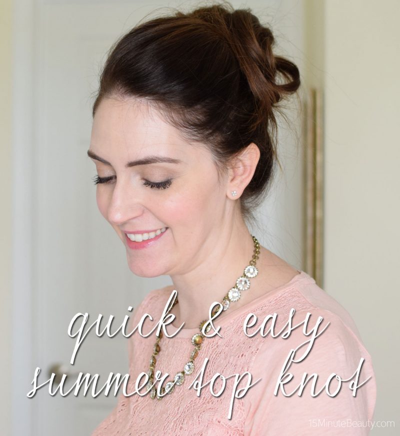 Quick and Easy Messy Bun Tutorial