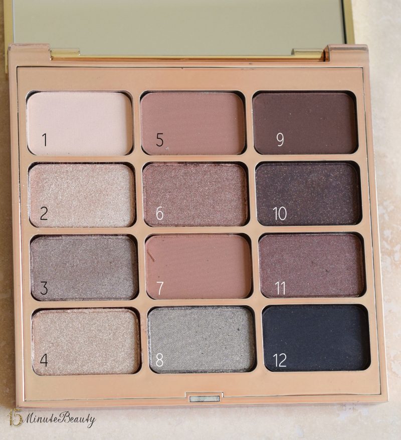 Review and swatch pictures of Stila Eyes are the Window Shadow Palette in Soul