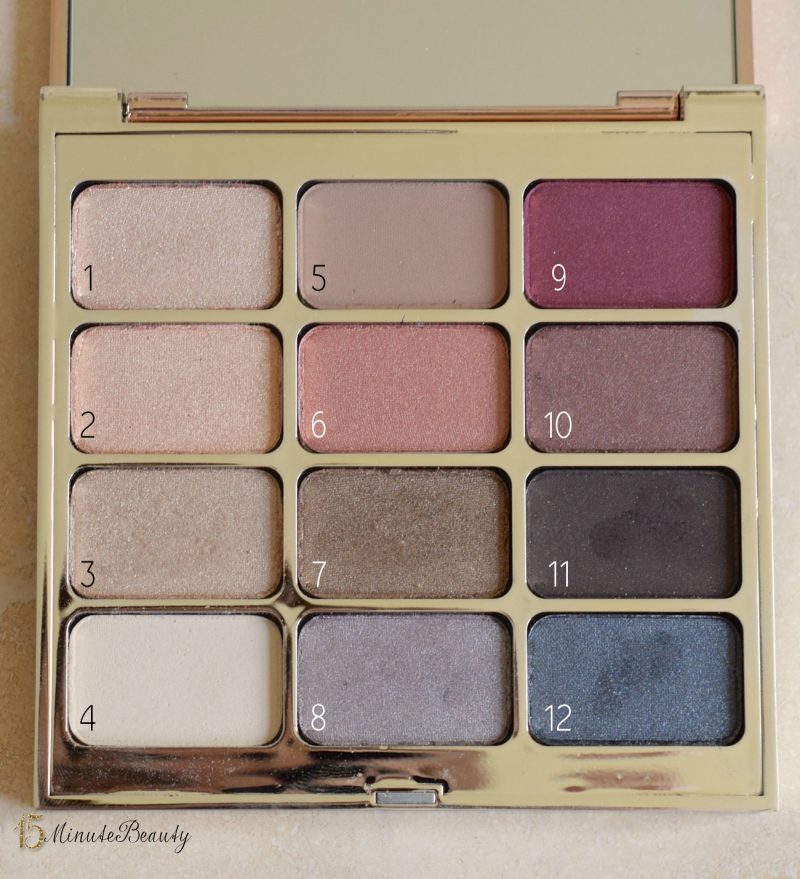 Review and swatch pictures of Stila Eyes are the Window Shadow Palette in Spirit i