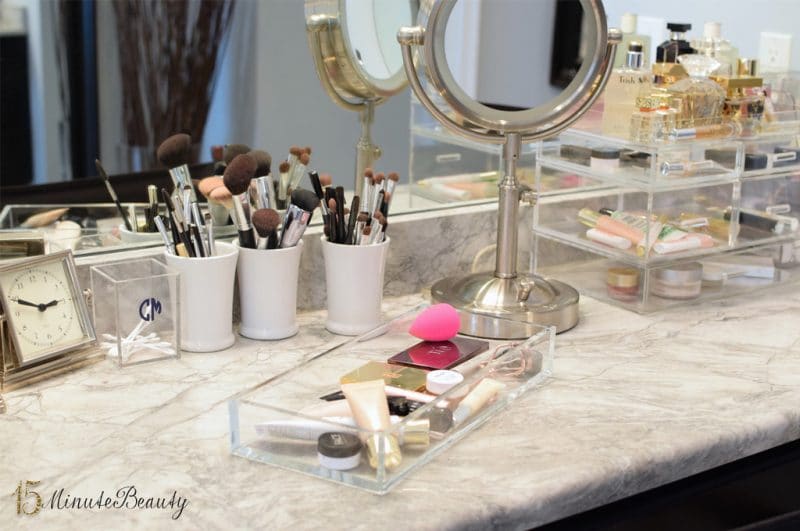 Makeup Vanity Organization