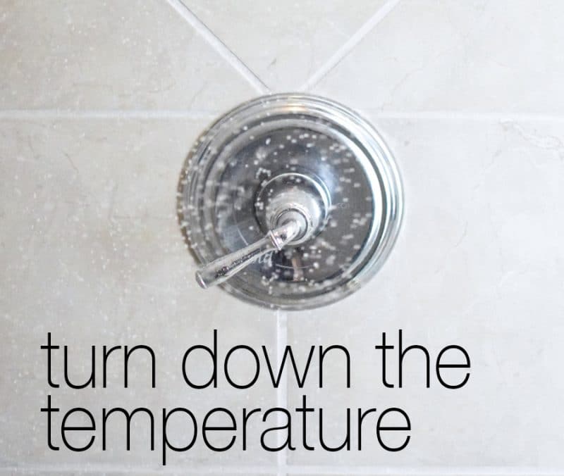 Lower Water Temperature and Faster Showers and Baths