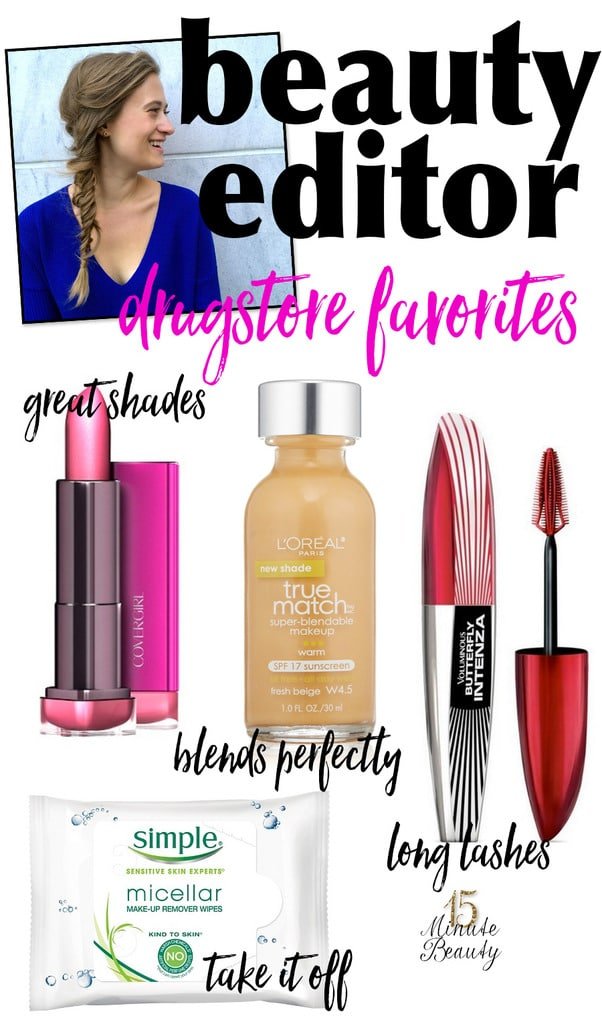 beauty editor best drugstore makeup