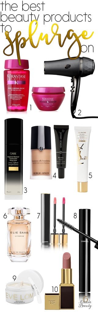 What luxury items are best to spend your money on in beauty?