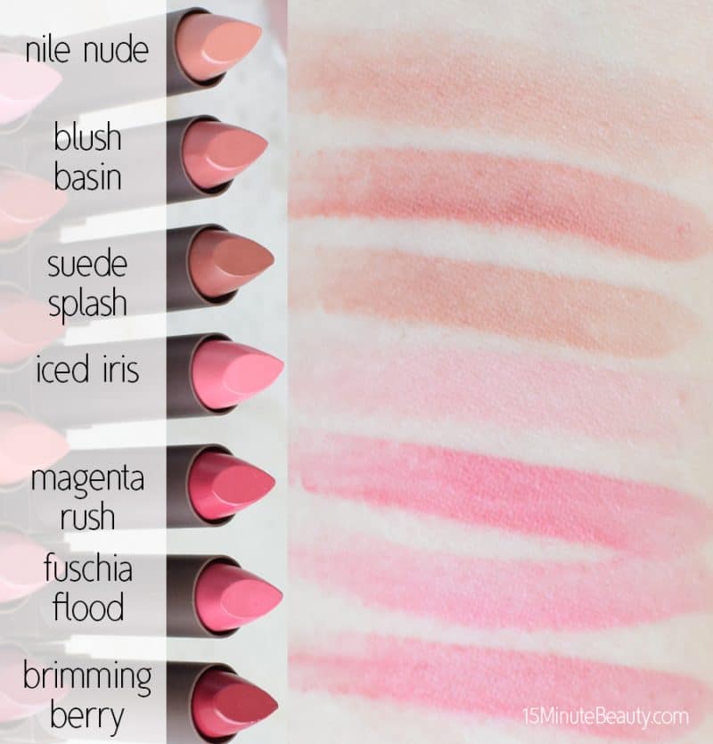 Burt's Bees Lipsticks Review and Swatches