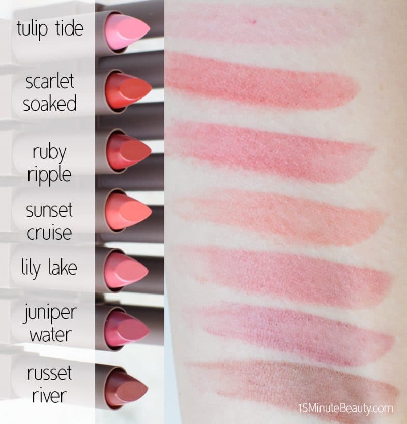 Burt's Bees Lipsticks Review and Swatch Pictures